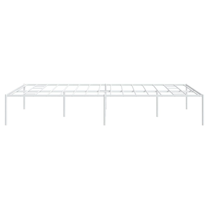 Bedframe staal wit 196x146x31 cm