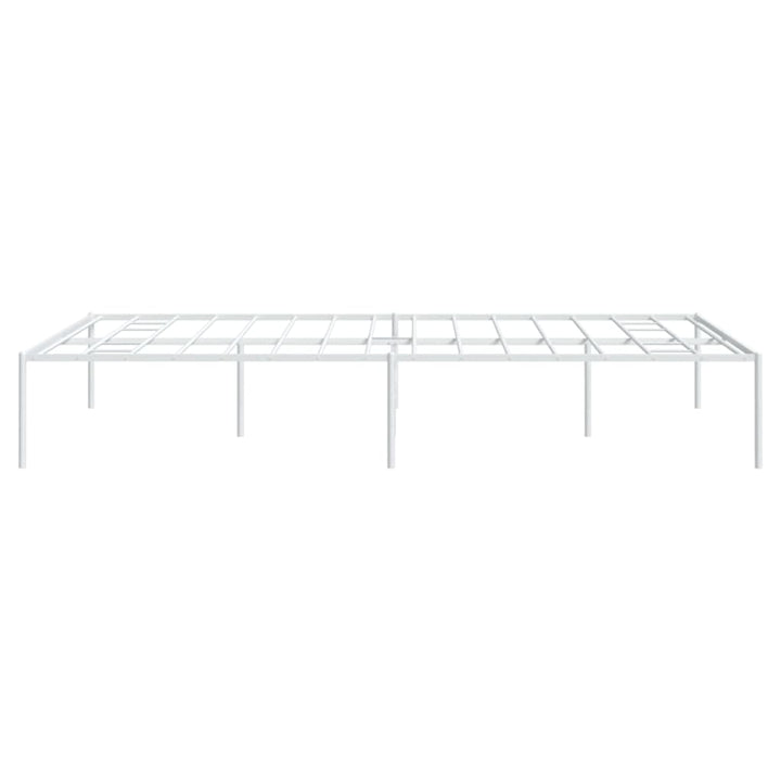 Bedframe staal wit 208x158x31 cm