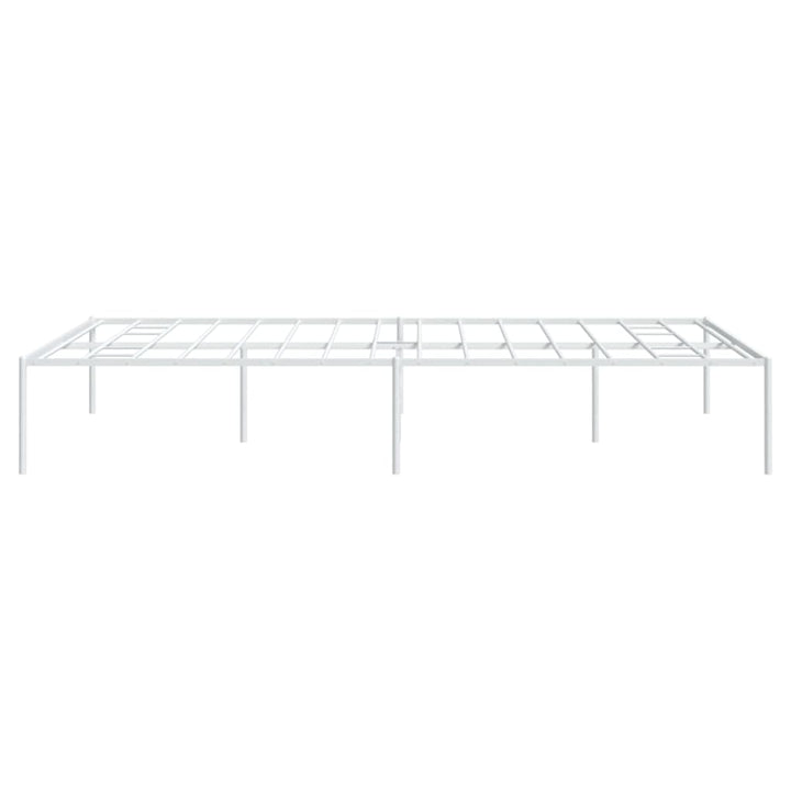 Bedframe staal wit 208x168x31 cm