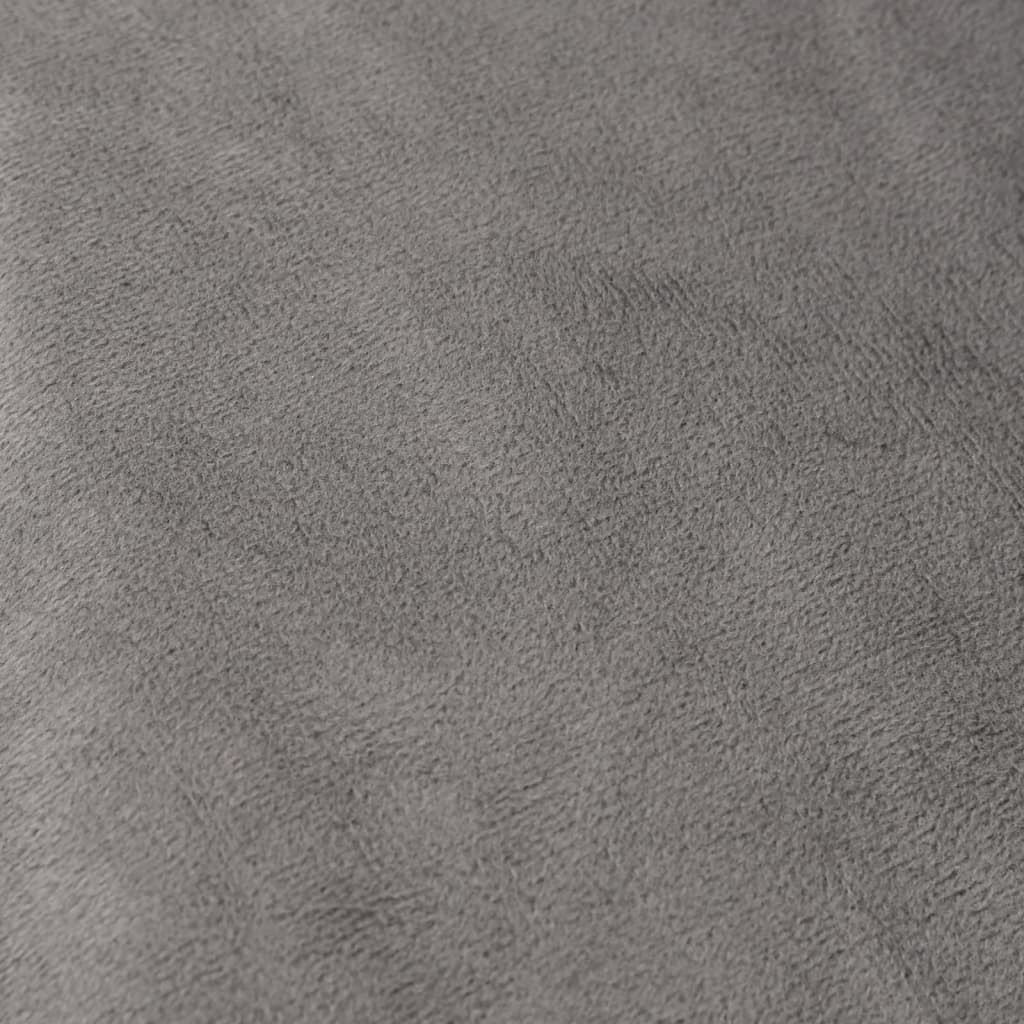 Verzwaringsdeken met hoes 122x183 cm 5 kg stof grijs