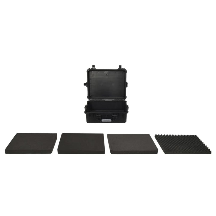 Flightcase draagbaar 55x43x21 cm PP zwart