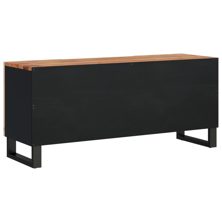 Tv-meubel 105x33,5x46 cm massief acaciahout en bewerkt hout