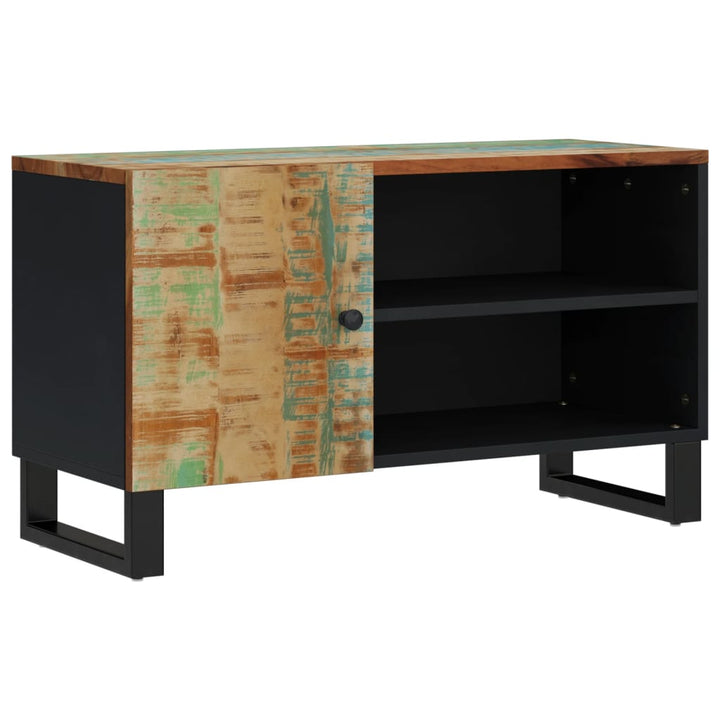 Tv-meubel 80x33x46 cm massief hout gerecycled en bewerkt hout