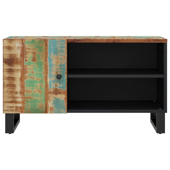 Tv-meubel 80x33x46 cm massief hout gerecycled en bewerkt hout