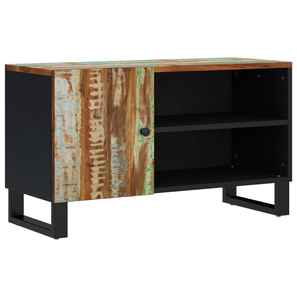 Tv-meubel 80x33x46 cm massief hout gerecycled en bewerkt hout