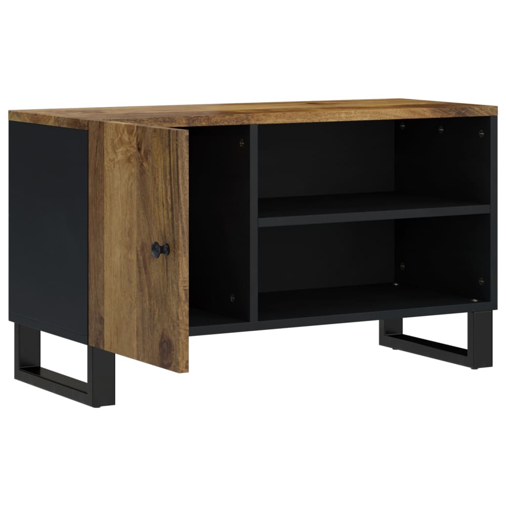 Tv-meubel 80x33x46 cm massief mangohout en bewerkt hout