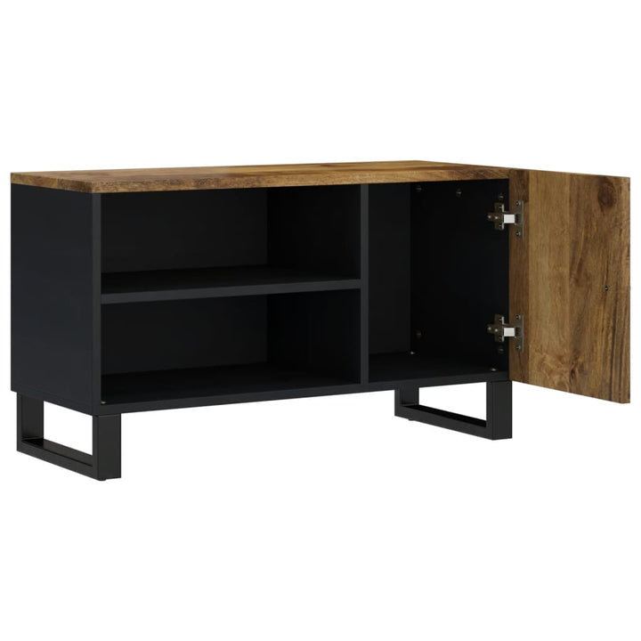 Tv-meubel 80x33x46 cm massief mangohout en bewerkt hout