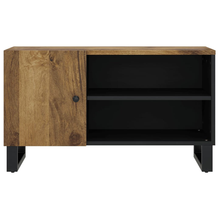 Tv-meubel 80x33x46 cm massief mangohout en bewerkt hout