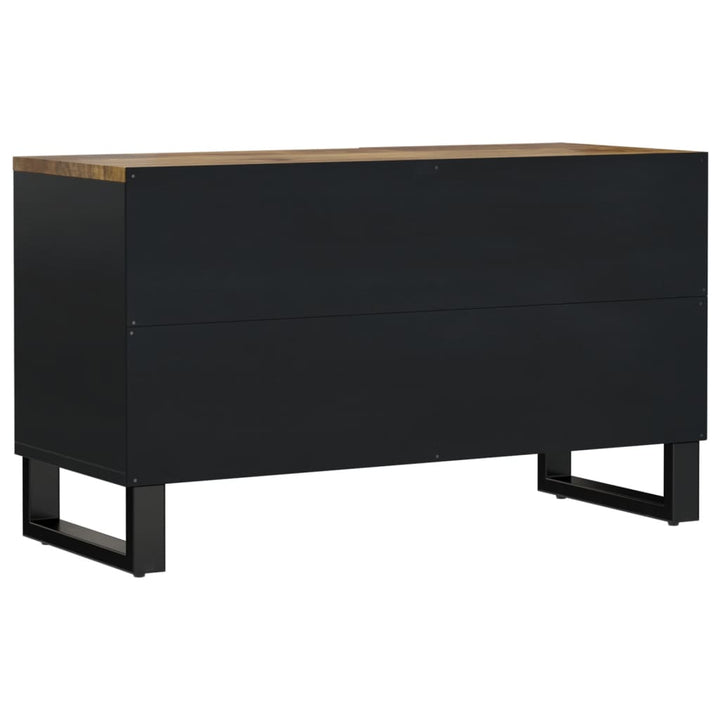 Tv-meubel 80x33x46 cm massief mangohout en bewerkt hout