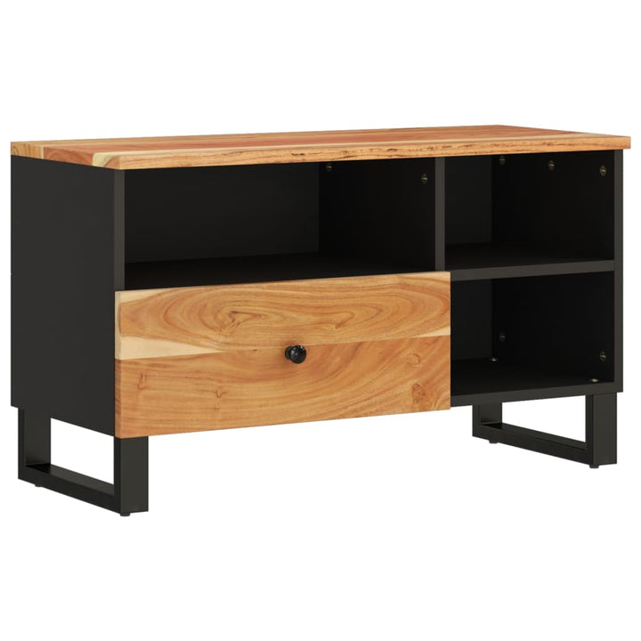 Tv-meubel 80x33x46 cm massief acaciahout en bewerkt hout