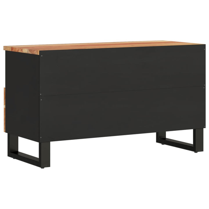 Tv-meubel 80x33x46 cm massief acaciahout en bewerkt hout