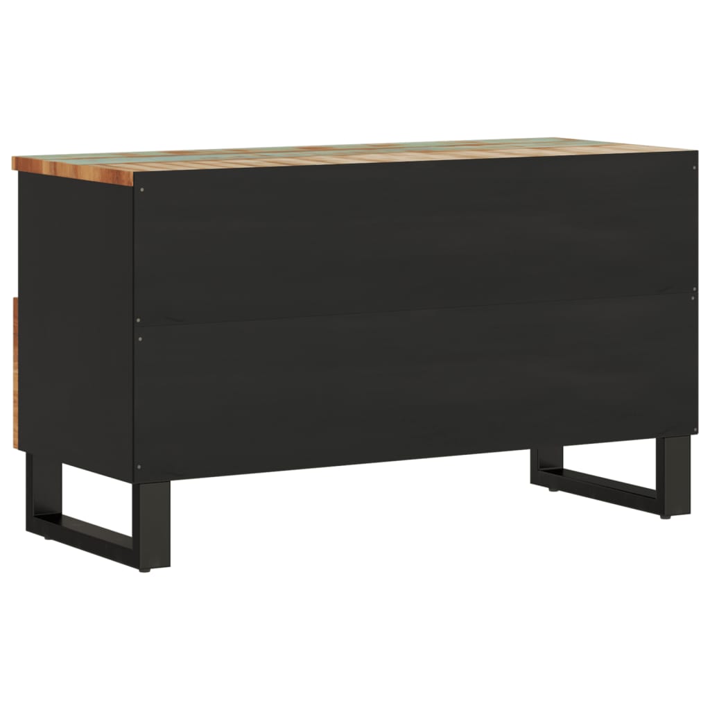 Tv-meubel 80x33x46 cm massief hergebruikt hout en bewerkt hout