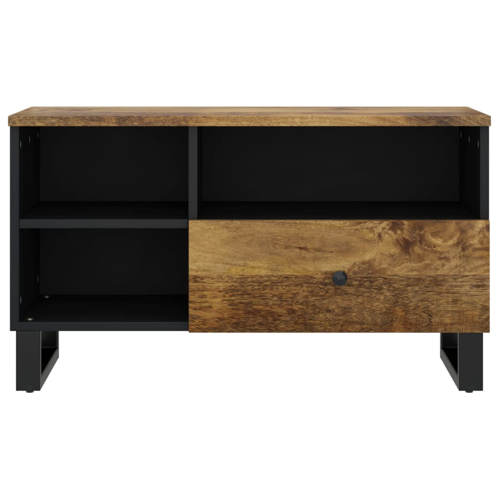 Tv-meubel 80x33x46 cm massief mangohout en bewerkt hout