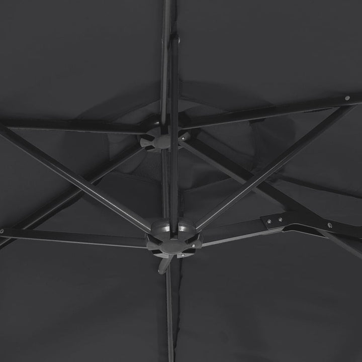 Parasol dubbel 316x240 cm zwart