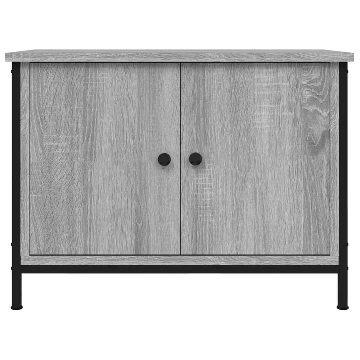 Tv-meubel met deuren 60x35x45 cm bewerkt hout grijs sonoma