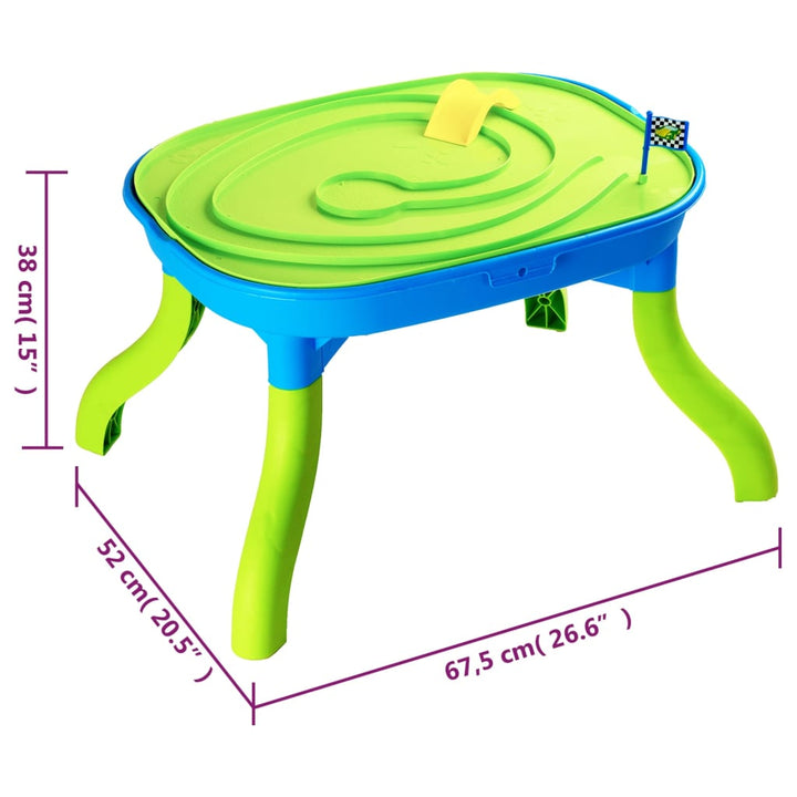 Zand/watertafel voor kinderen 3-in-1 67,5x52x38 cm polypropeen