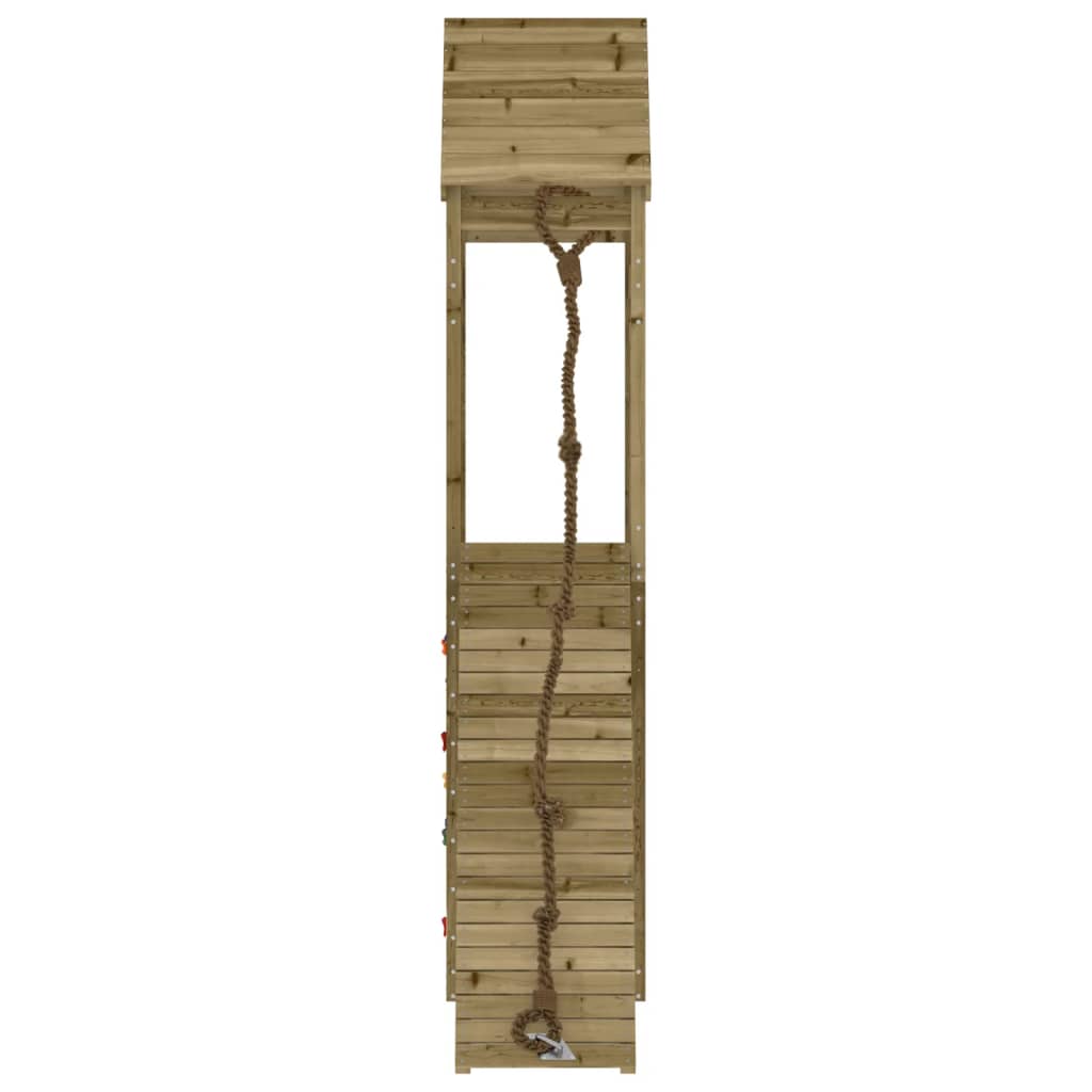 Speelhuis met klimwand geïmpregneerd grenenhout