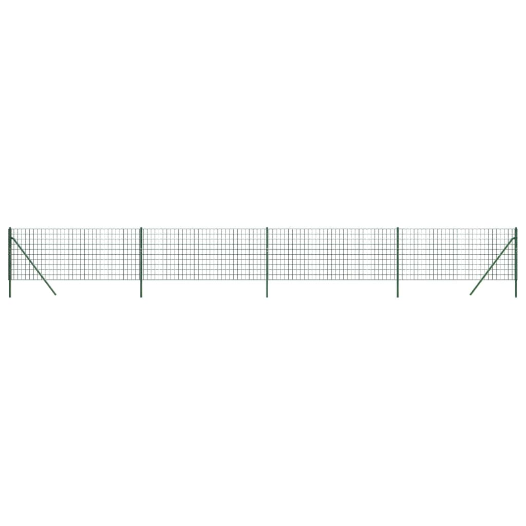 Draadgaashek 1x10 m gegalvaniseerd staal groen
