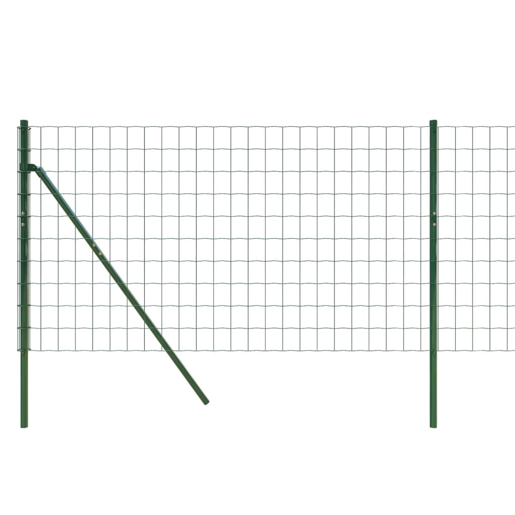 Draadgaashek 1x10 m gegalvaniseerd staal groen