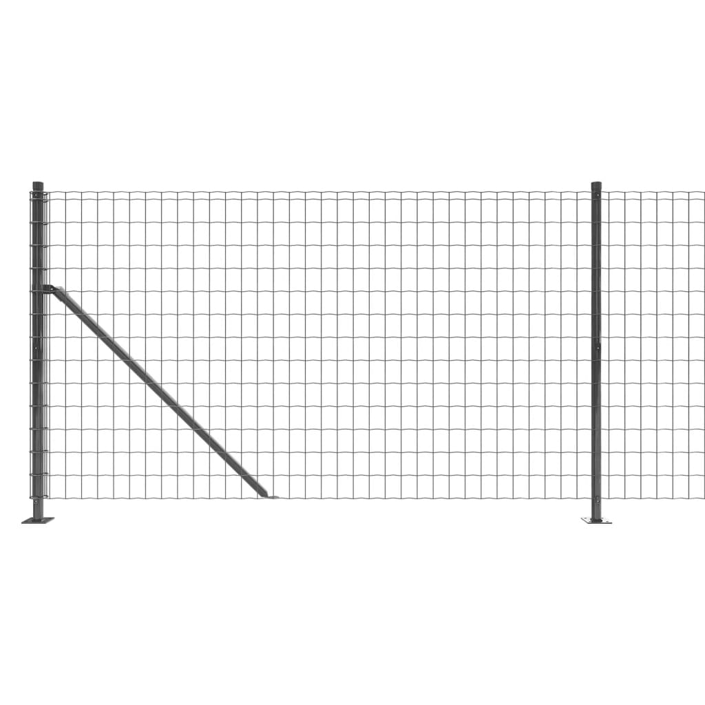 Draadgaashek met flens 1,1x10 m antracietkleurig