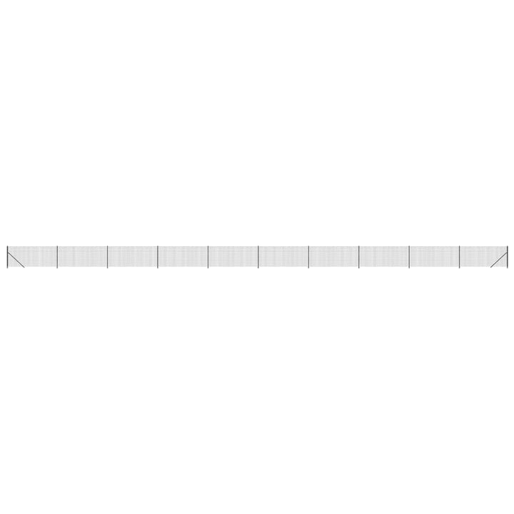 Draadgaashek met flens 1x25 m antracietkleurig