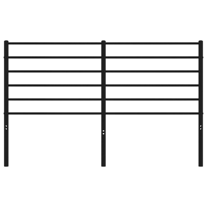 Hoofdbord metaal zwart 140 cm