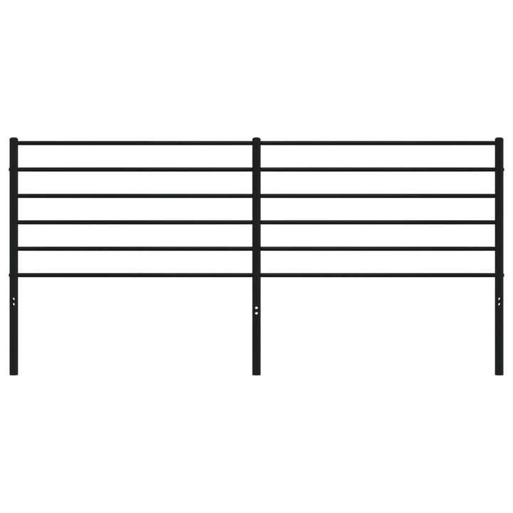 Hoofdbord metaal zwart 193 cm