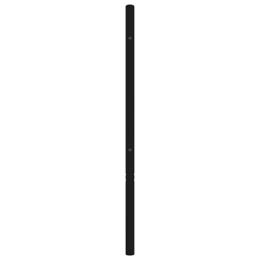 Hoofdbord metaal zwart 193 cm