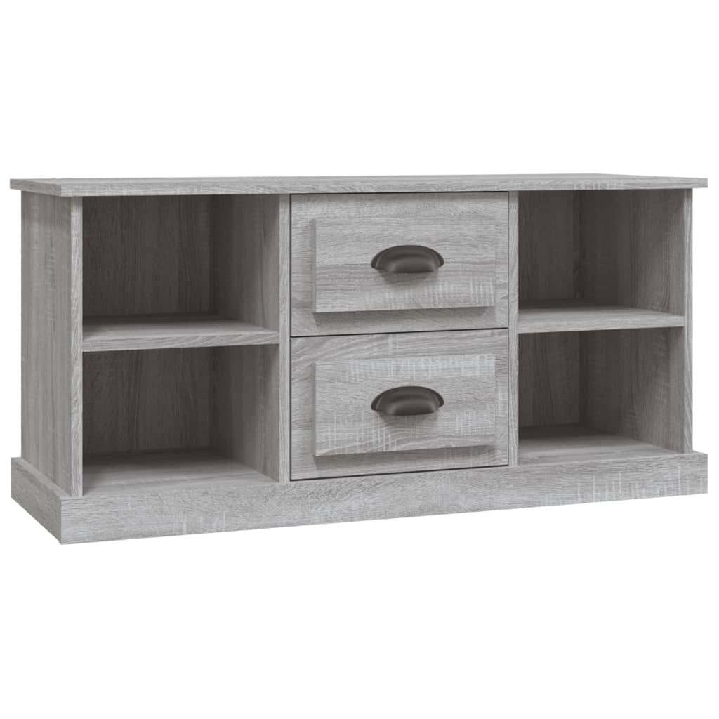 Tv-meubel 99,5x35,5x48 cm bewerkt hout grijs sonoma eikenkleur