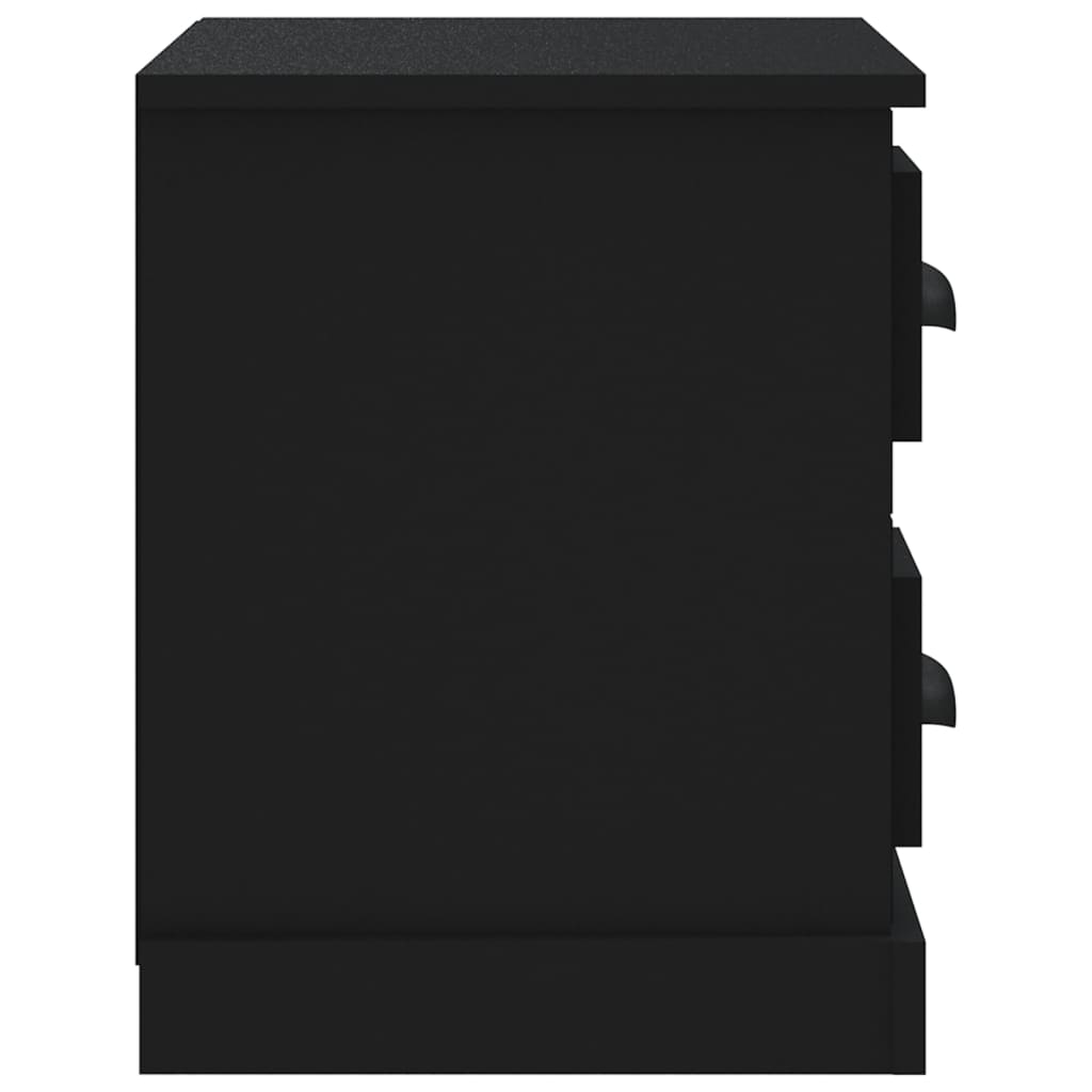 Nachtkastje 60x35,5x45 cm zwart