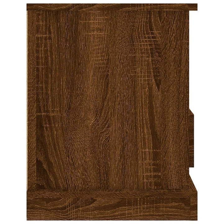 Tv-meubel 93x35,5x45 cm bewerkt hout bruineikenkleurig