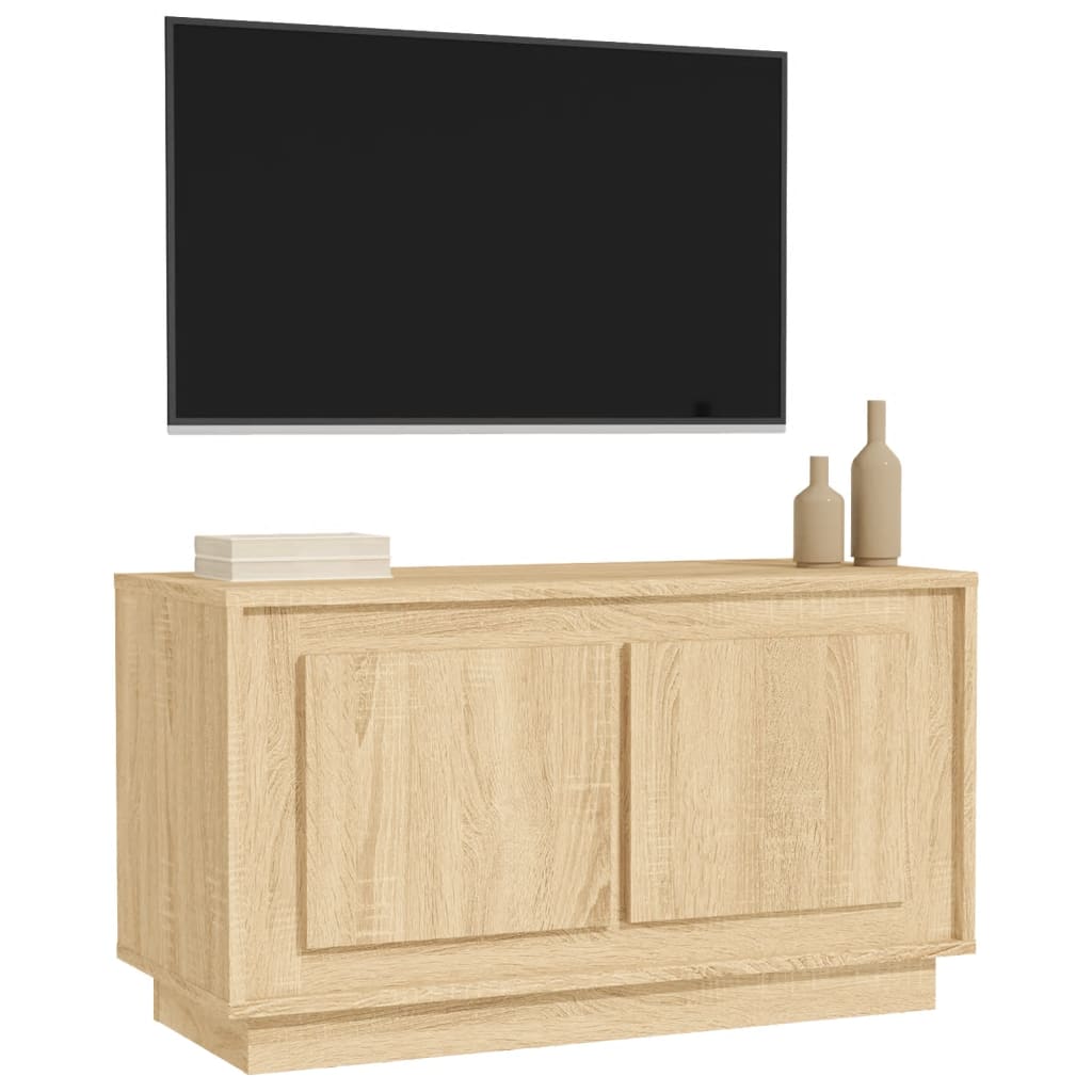 Tv-meubel 80x35x45 cm bewerkt hout sonoma eikenkleurig