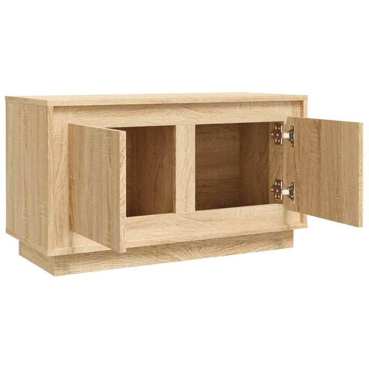 Tv-meubel 80x35x45 cm bewerkt hout sonoma eikenkleurig