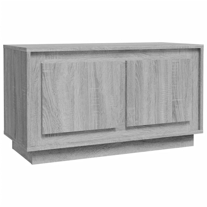 Tv-meubel 80x35x45 cm bewerkt hout grijs sonoma eikenkleurig