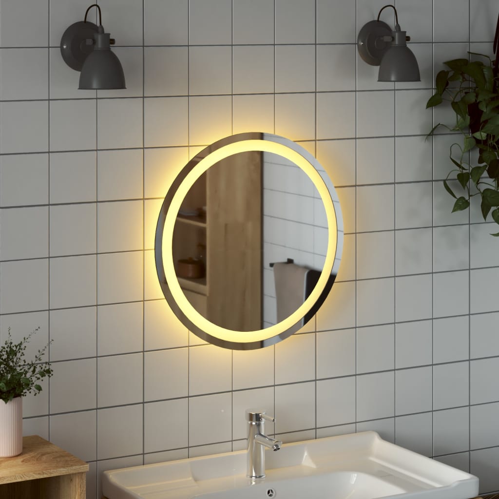 Badkamerspiegel LED rond 50 cm