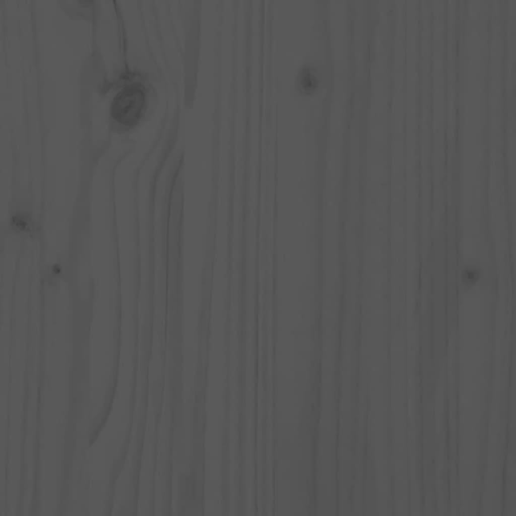 7-delige Tuinbarset massief grenenhout grijs