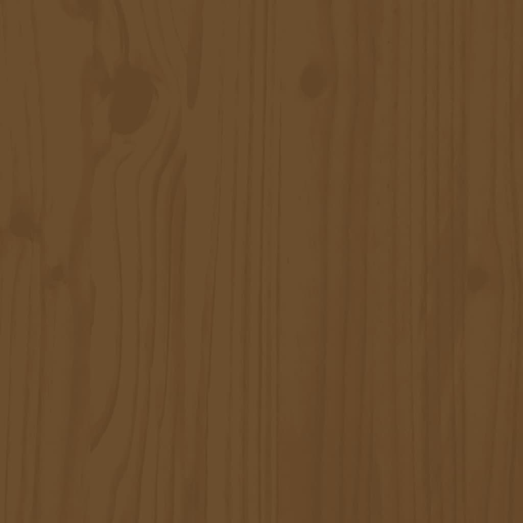 7-delige Tuinbarset massief grenenhout honingbruin