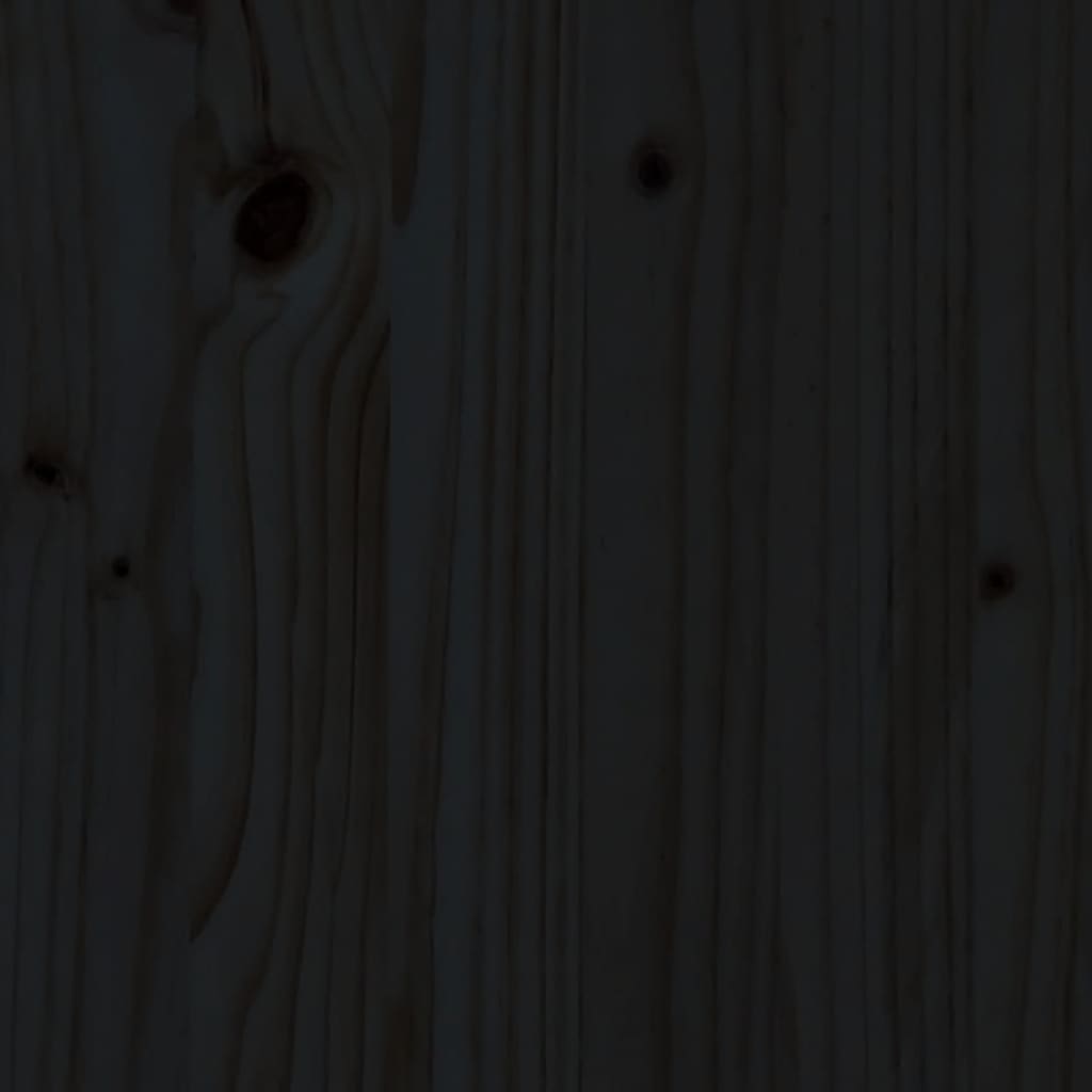Tuinbank 110x38x45 cm massief grenenhout zwart