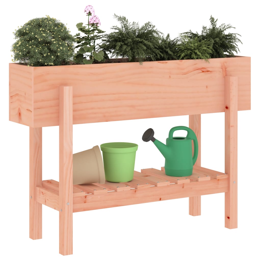 Plantenbak verhoogd 101x30x69 cm massief douglashout