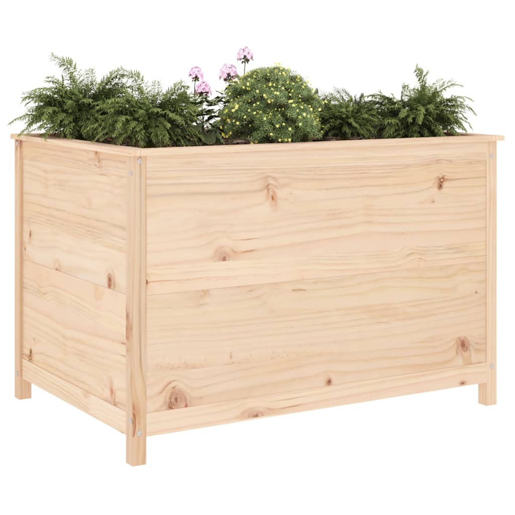 Plantenbak verhoogd 119,5x82,5x78 cm massief grenenhout