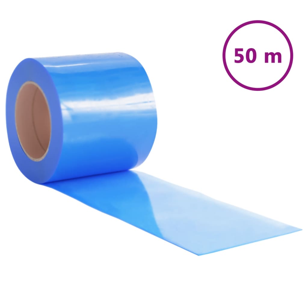 Deurgordijn 200x1,6 mm 50 m PVC blauw