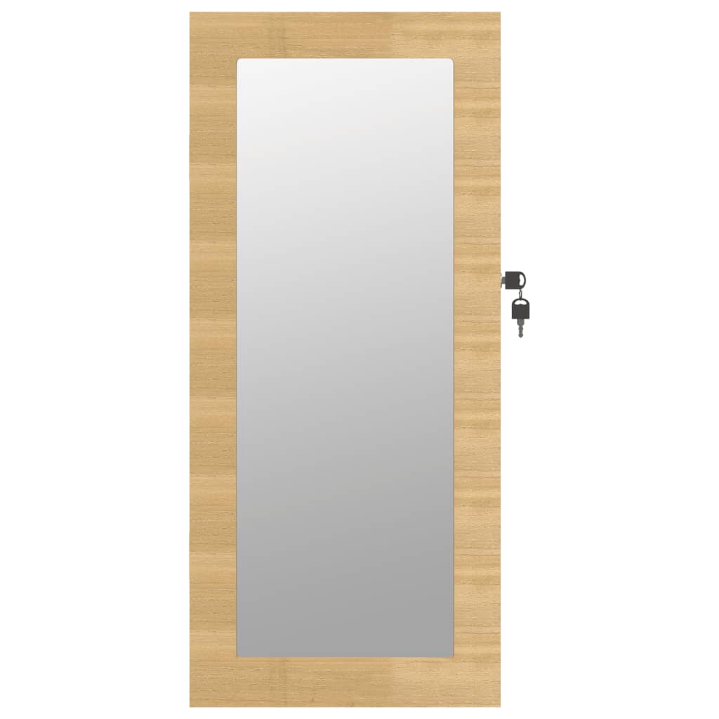 Sieradenkast met spiegel wandgemonteerd 30x8,5x67 cm