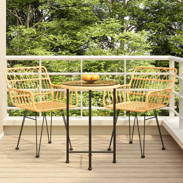 3-delige Tuinset poly rattan