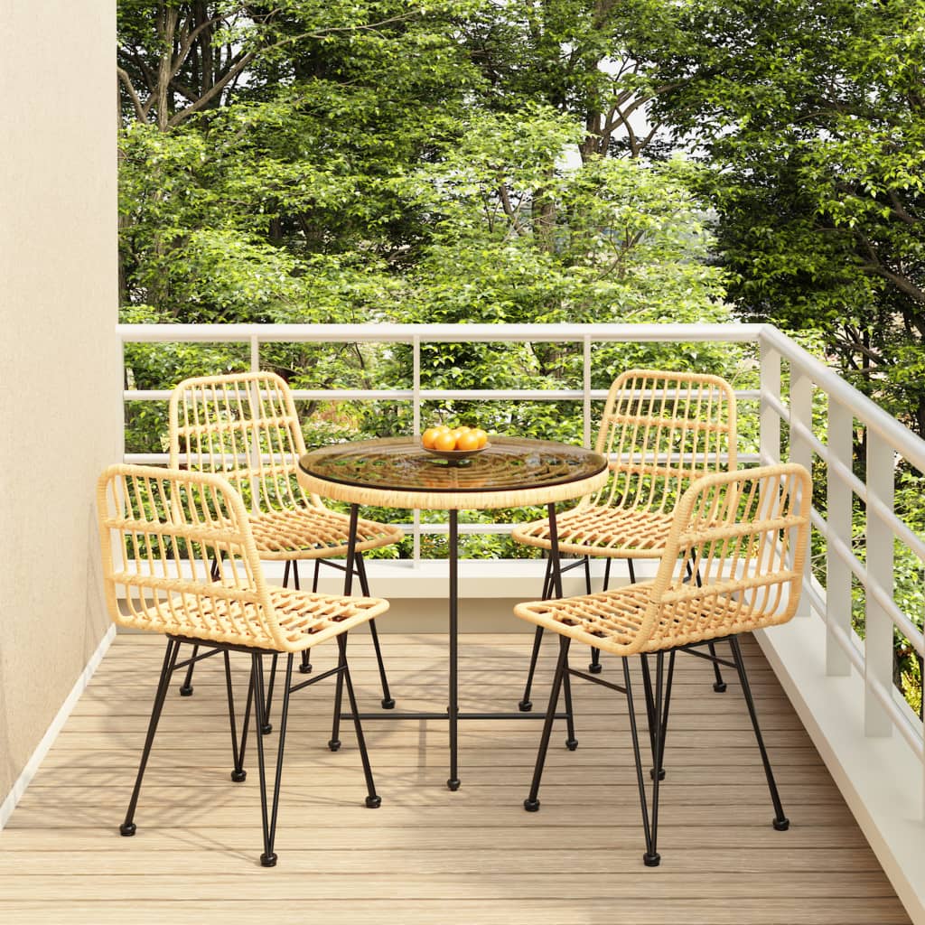 5-delige Tuinset poly rattan