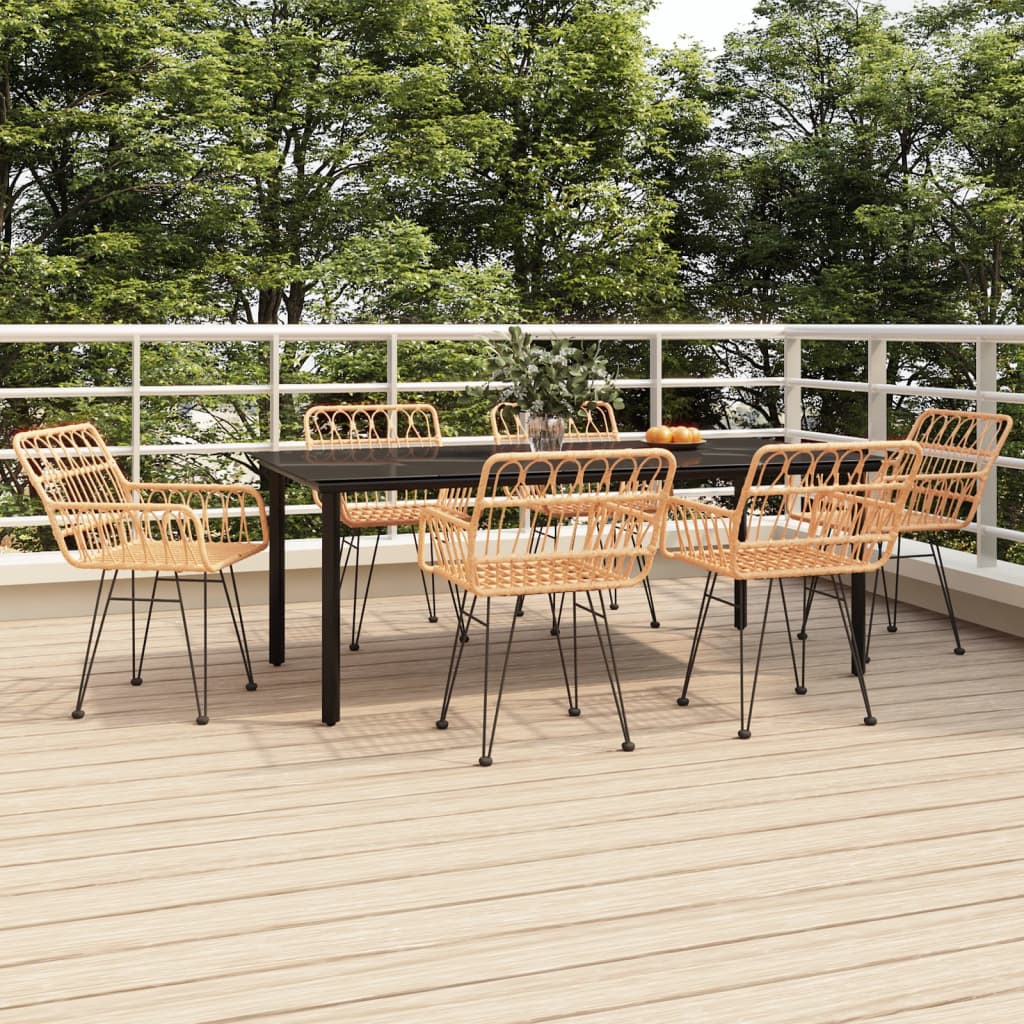 7-delige Tuinset poly rattan