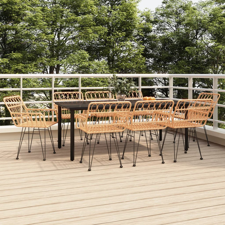 9-delige Tuinset poly rattan