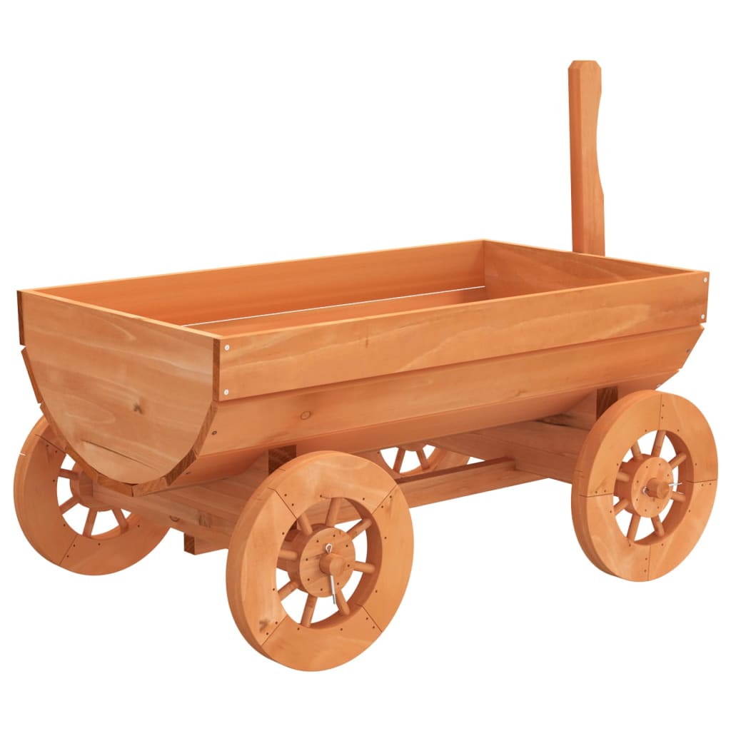 vidaXL Wagen decoratief 70x43x54 cm massief vurenhout