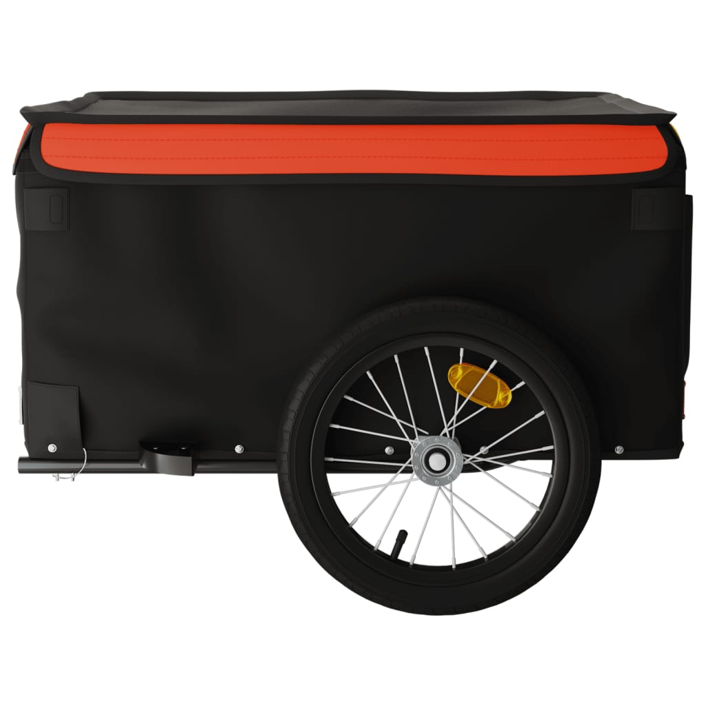 Fietskar 45 kg ijzer zwart en oranje