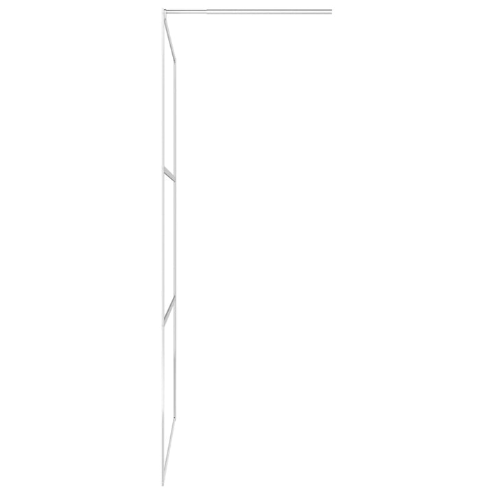 Inloopdouchewand met schap 80x195 cm ESG-glas aluminium chroom