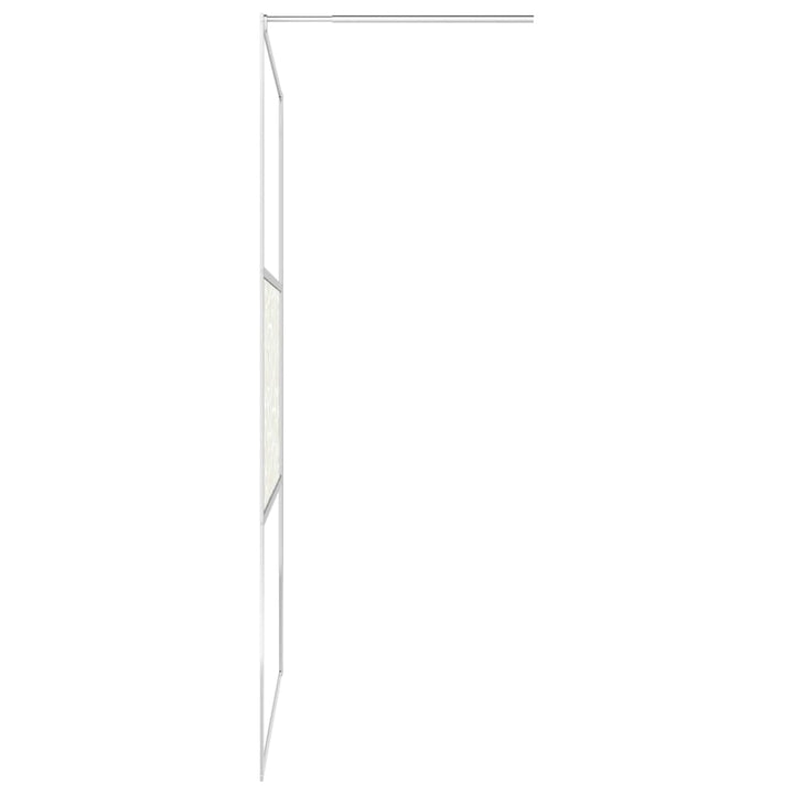 Inloopdouchewand met schap 90x195 cm ESG-glas aluminium chroom